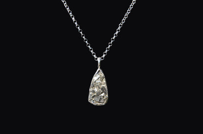Pyrite Druzy Pendant Necklace