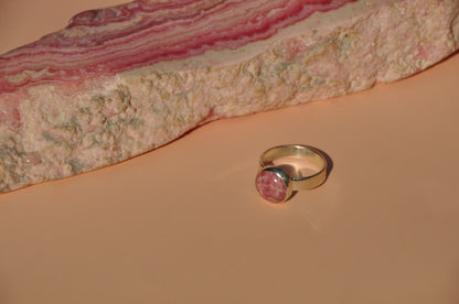 Rhodochrosite Ring