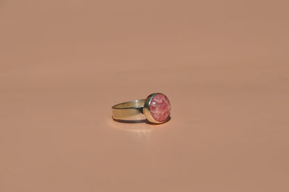 Rhodochrosite Ring