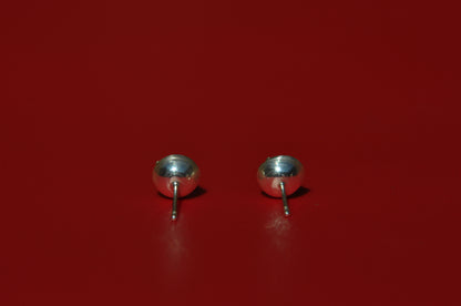 Rose Quartz Roller Stud Earrings