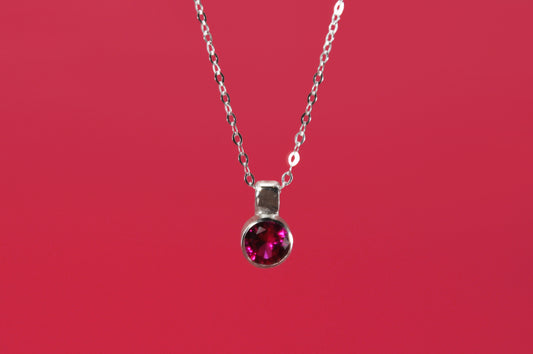Ruby Solitaire Pendant