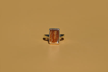 Golden Rutile Quartz Ring