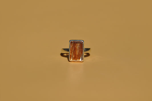 Golden Rutile Quartz Ring