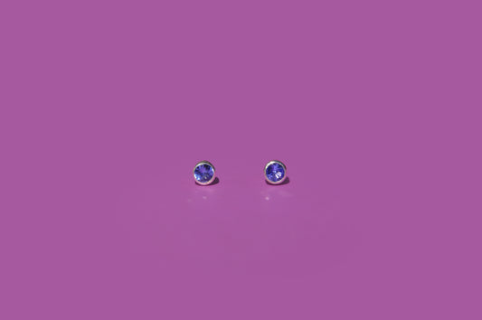 Tanzanite Stud Earrings