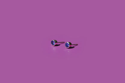 Tanzanite Stud Earrings