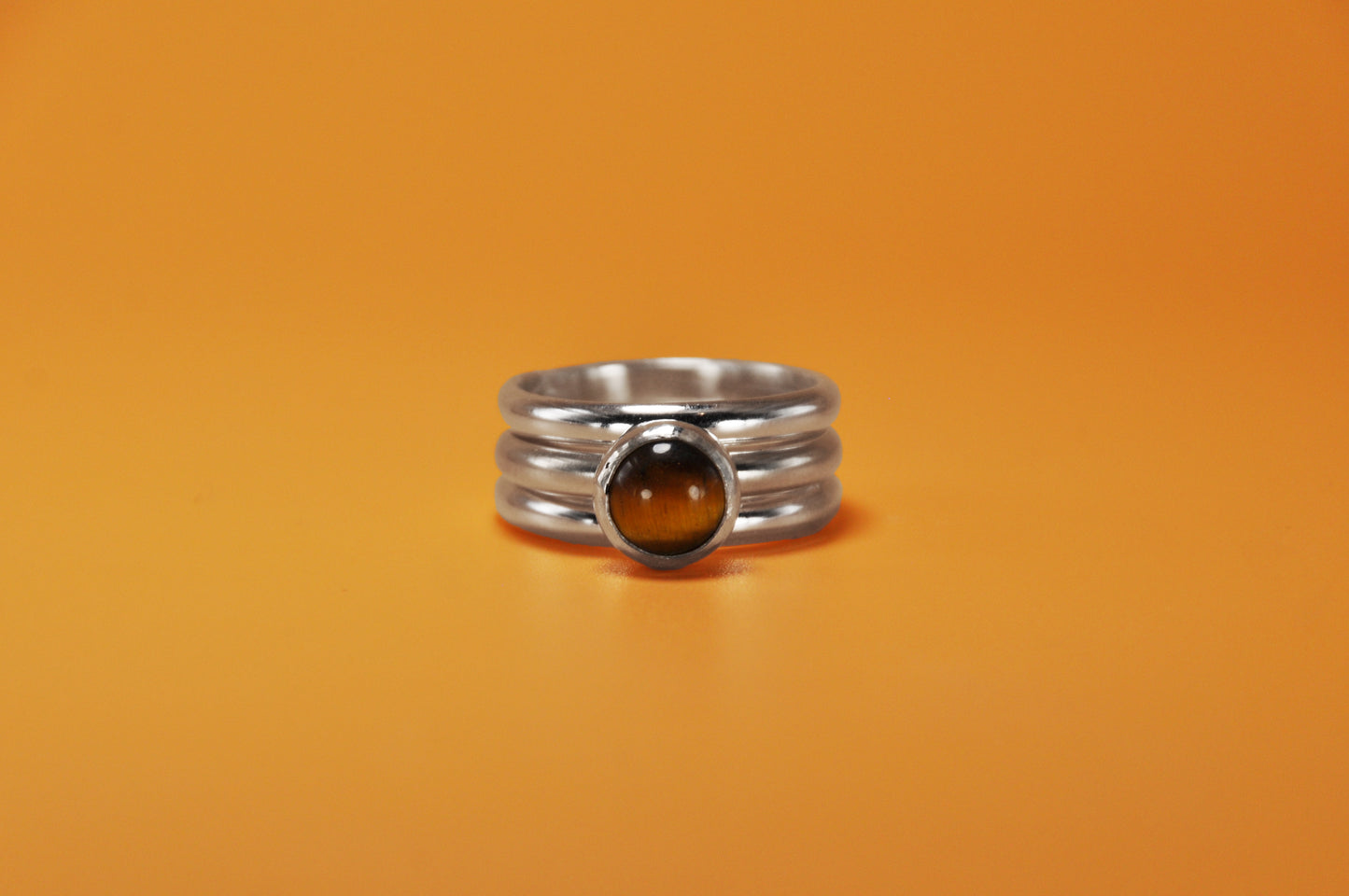 Tiger's Eye Stacking Ring