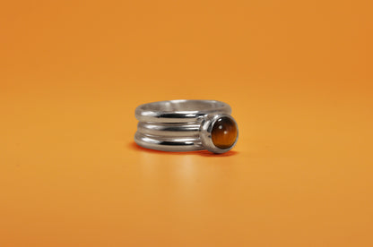 Tiger's Eye Stacking Ring