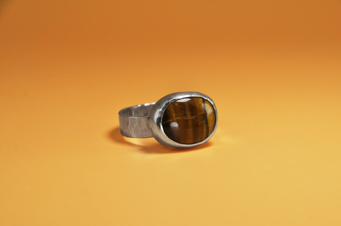Tiger Eye Oval Ring