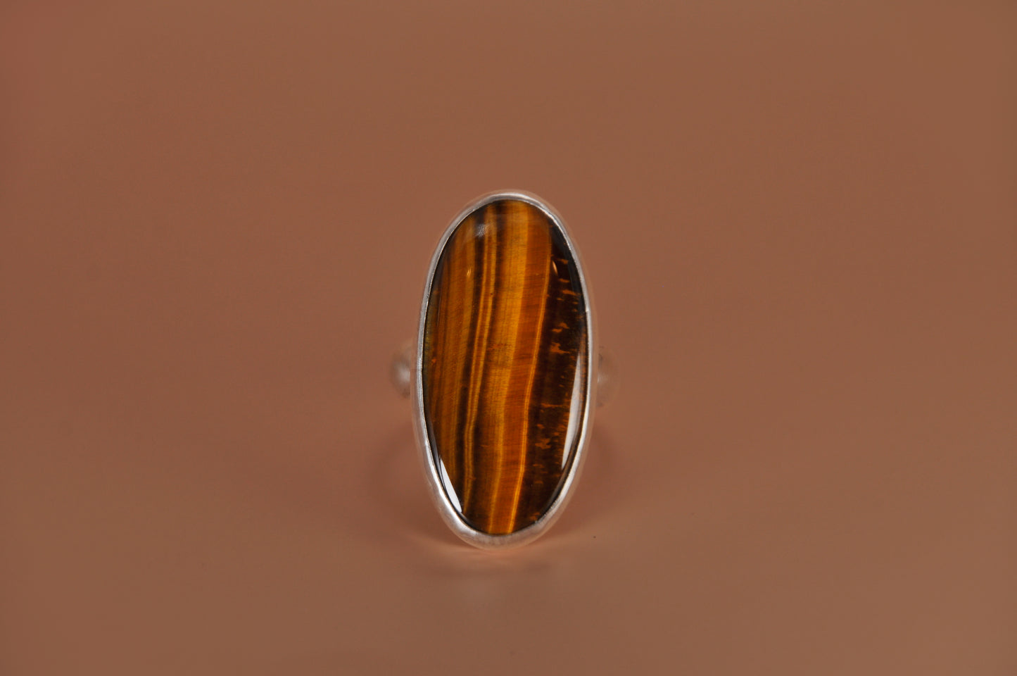 Tiger Eye Oval Ring