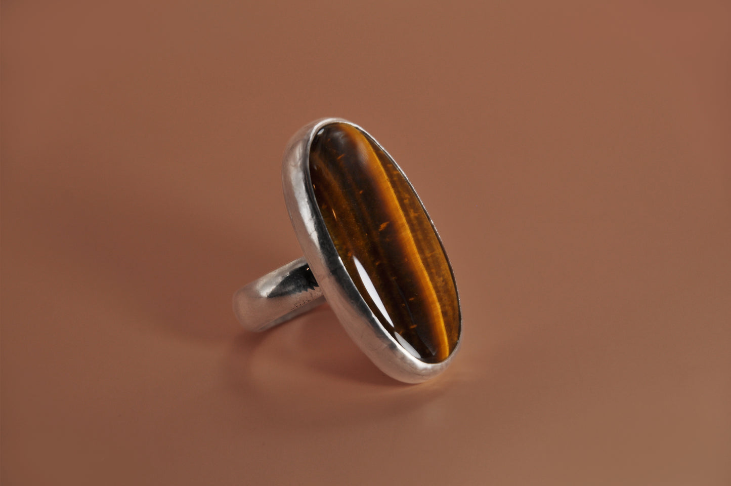 Tiger Eye Oval Ring