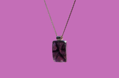 Trapiche Amethyst Pendant Necklace