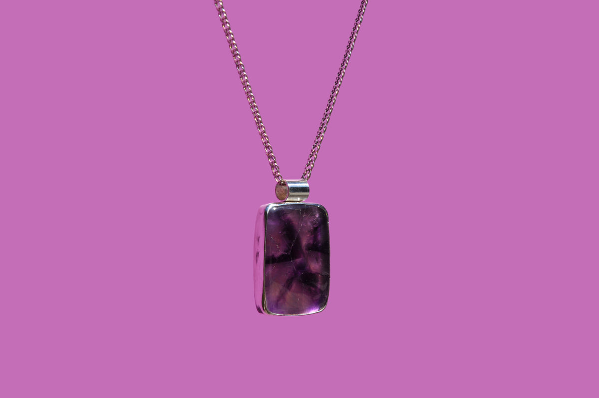Trapiche Amethyst Pendant Necklace