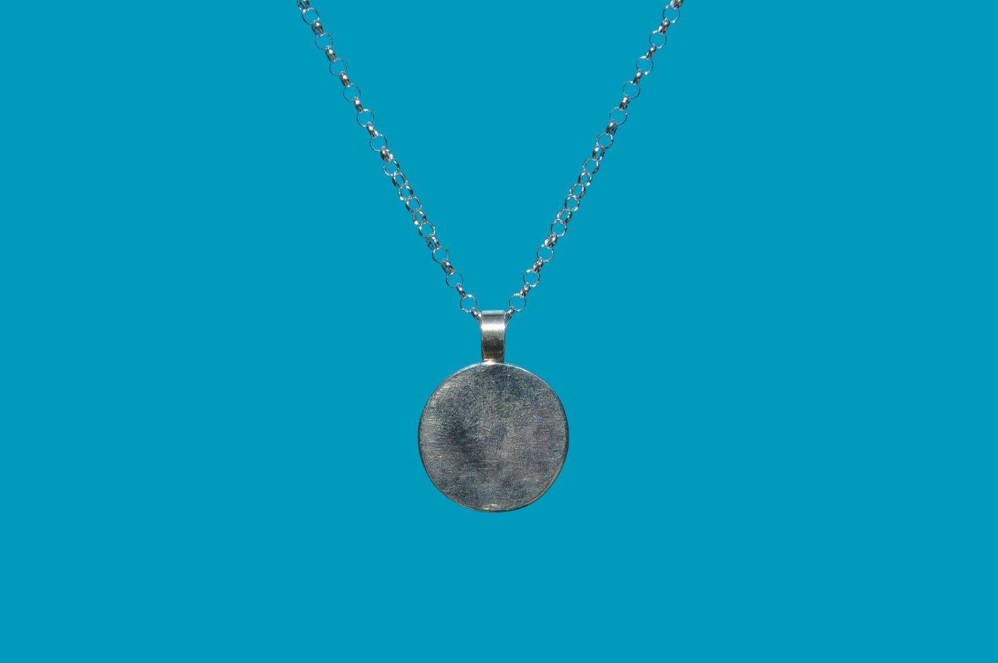 Turquoise Circle Pendant Necklace