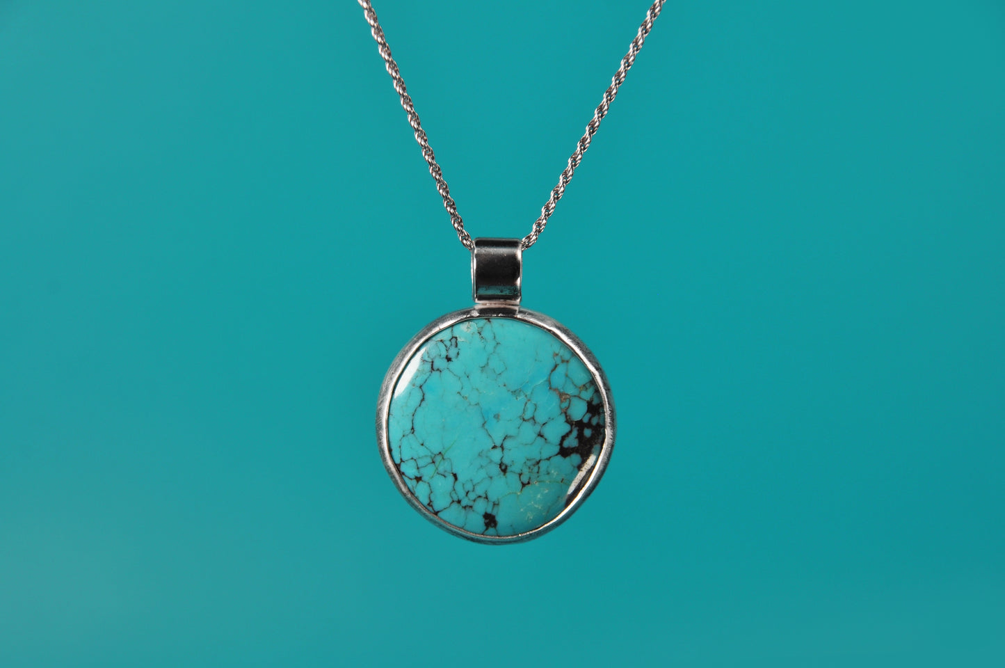 Hubei Turquoise Pendant Necklace