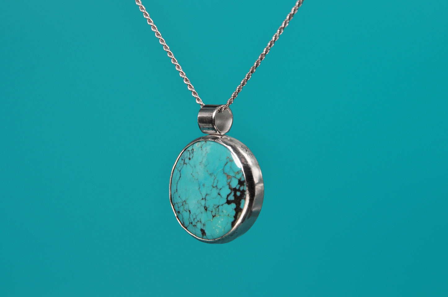 Hubei Turquoise Pendant Necklace