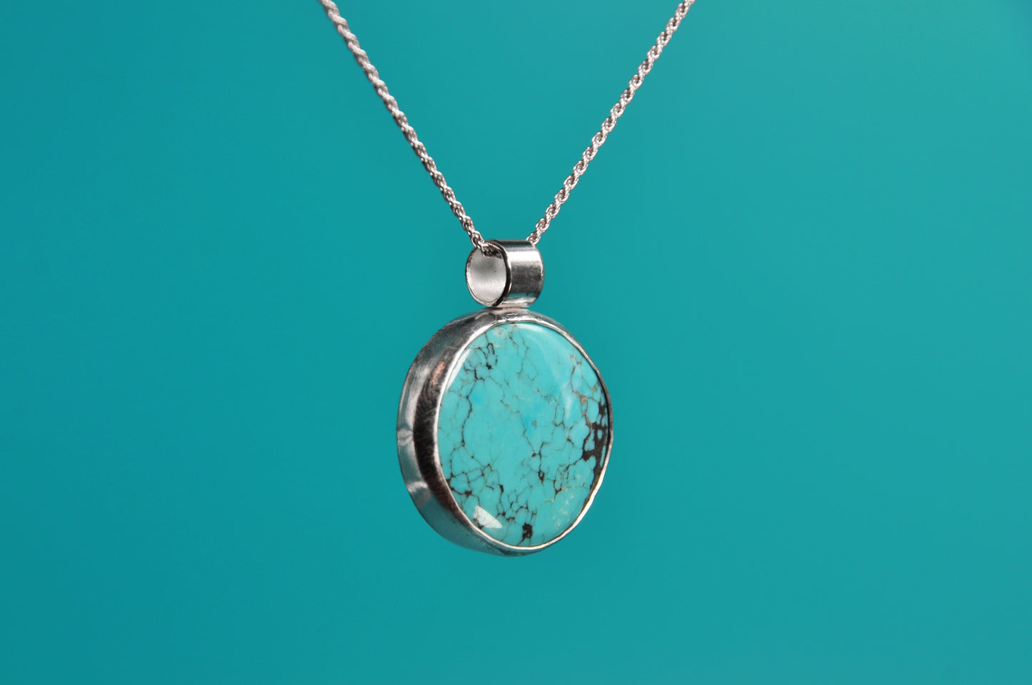 Hubei Turquoise Pendant Necklace