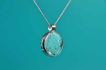 Hubei Turquoise Pendant Necklace