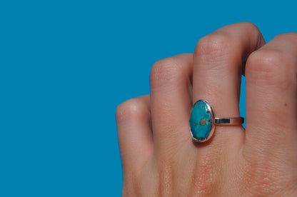 Persian Turquoise Rose Cut Ring