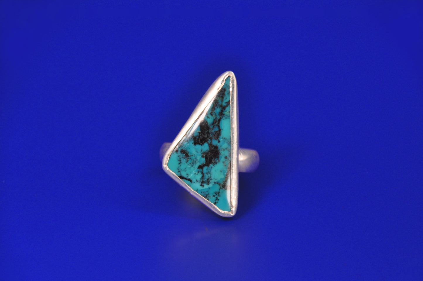 Turquoise Triangle Statement Ring