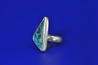 Turquoise Triangle Statement Ring