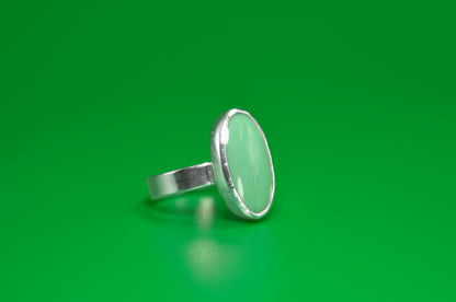 Variscite Oval Sterling Silver Ring