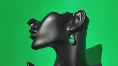 Malachite Teardrop Earrings