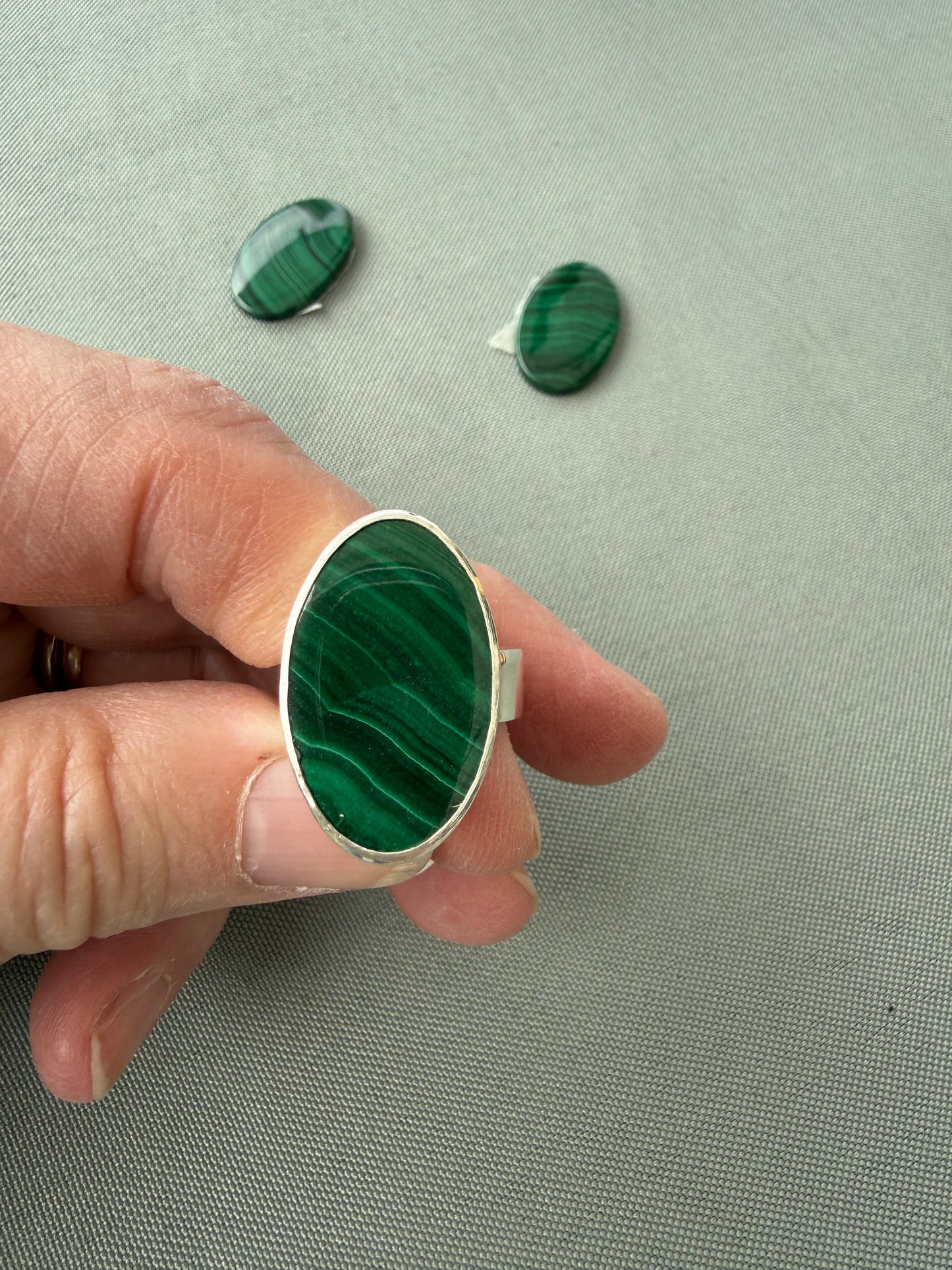 Custom Malachite Ring