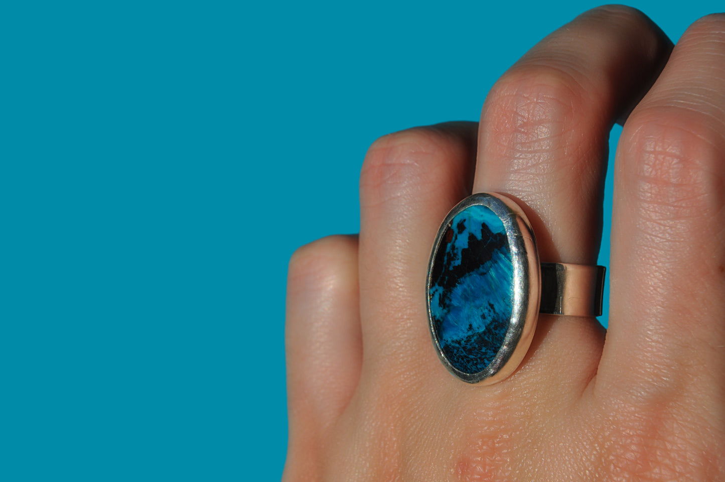 Shattuckite Ring