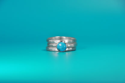 Turquoise Birthstone Stacking Ring